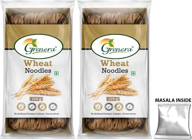 Grenera Wheat Noodles, Made With Whole Wheat Flour, Maida Free Noodles Instant Noodles Vegetarian