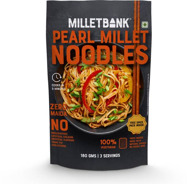 Millet Bank Pearl Millet Hakka Noodles Vegetarian
