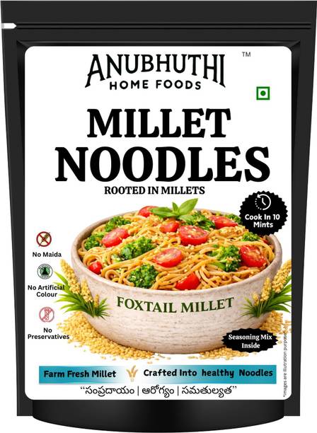 ANUBHUTHI HOME FOODS Foxtail Millet Noodles 200g Hakka Noodles Vegetarian