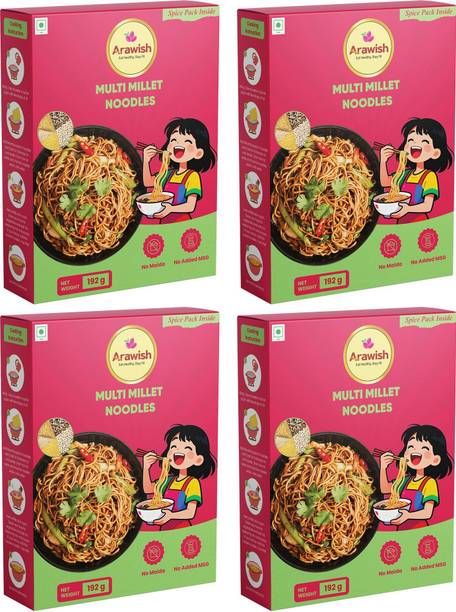 ARAWISH PACK OF 4 MULTI MILLET NOODLES Hakka Noodles