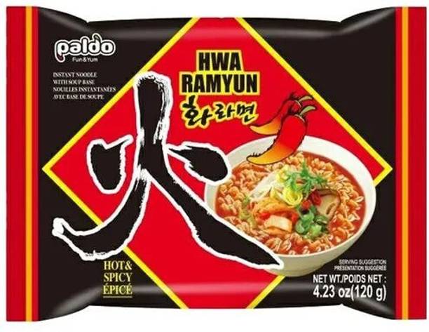 Paldo Hwa Ramyun Noodles 120g Each Pack Of 3 Instant Noodles Non-vegetarian