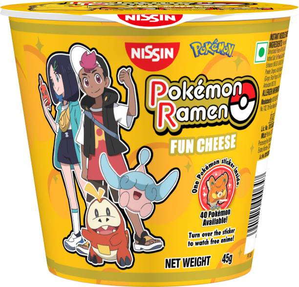 Nissin Pokemon Ramen - Fun Cheese Cup Noodles Vegetarian