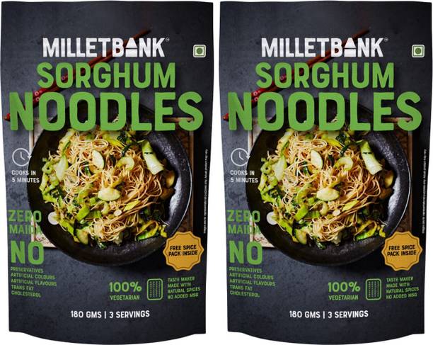 Millet Bank Sorghum Hakka Noodles Vegetarian