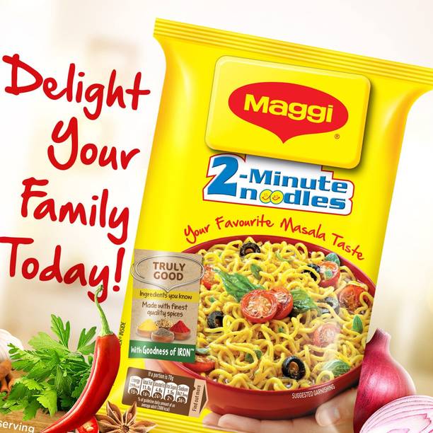 Maggi Pack of 1 Instant Masala Noodles for Quick Snack Anytime Instant Noodles Vegetarian
