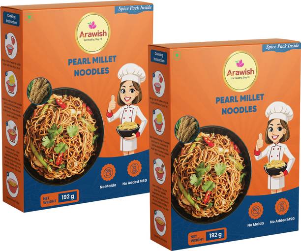 ARAWISH PACK OF 2 PEARL MILLET NOODLES Hakka Noodles