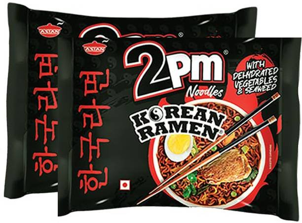 2pm Korean Ramen Noodles 100 gms | Pack of 2 Instant Noodles