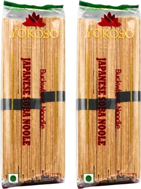 Yokoso Authentic Japanese Noodles (Pack of 2)| Soba Noodles Hakka Noodles Vegetarian Hakka Noodles