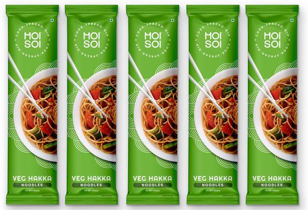 MOI SOI Veg Hakka Noodle Value Pack of 5 (No Preservatives | 150 GMS Each) Hakka Noodles Vegetarian