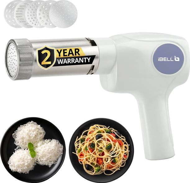 iBELL Neo Noodle 500 Electric Idiyappam & Noodle Maker with 6 Molds, 50W, Cordless, Spaghetti and Pasta Maker