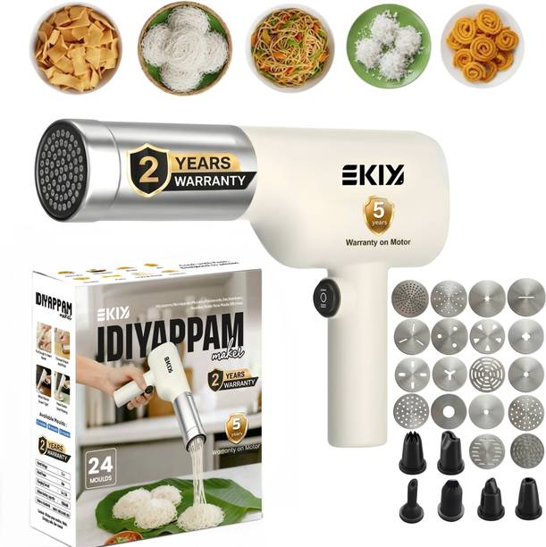 EKIY Electric Noolappam/Idiyappam/Cake/Muruke/Pakkavada/Noodles/Pasta Maker 24 in 1 Pasta Maker