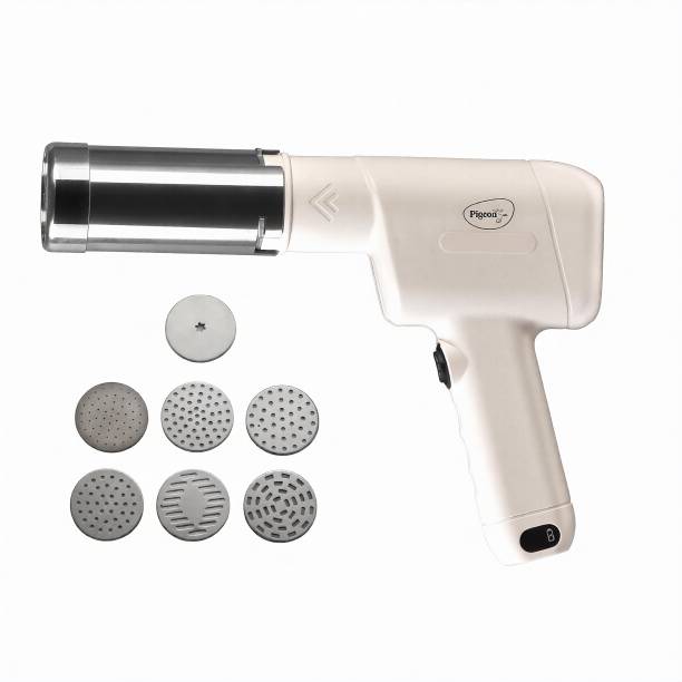 Pigeon Automatic Noodles maker, Idiyappam Maker with 7 Moulds, Usb Type-C Charging Spaghetti and Pasta Maker