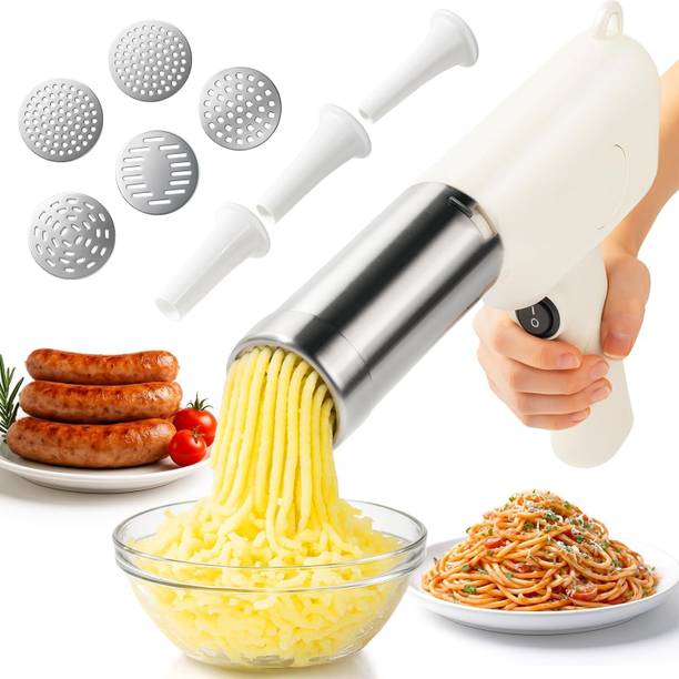 Malta MALATA-50W Electric Idiyappam & Noodle Maker with 5 Molds,Cordless Spaghetti and Pasta Maker