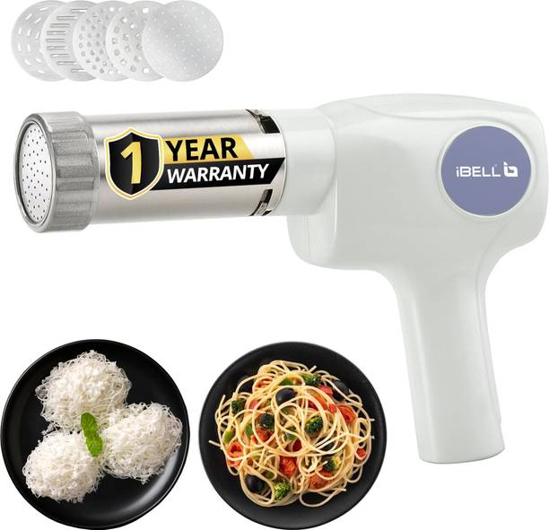 iBELL Neo Noodle 500 Electric Idiyappam & Noodle Maker with 6 Molds, 50W, Cordless, Spaghetti and Pasta Maker