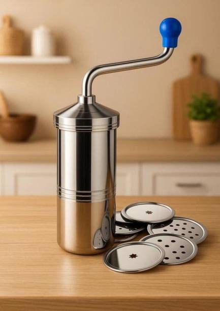 Rajshivdhara Stainless Steel Noodle Maker,Manual Pasta Machine Stainless Steel Spaghetti Maker