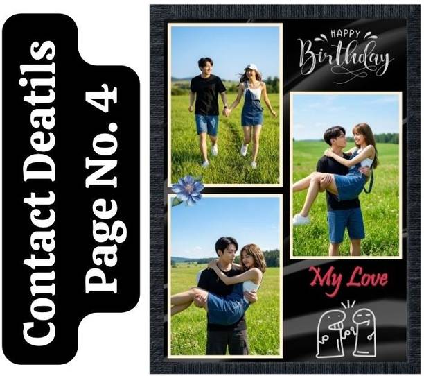 KIYANSH CRAFTS Wood Wall Photo Frame