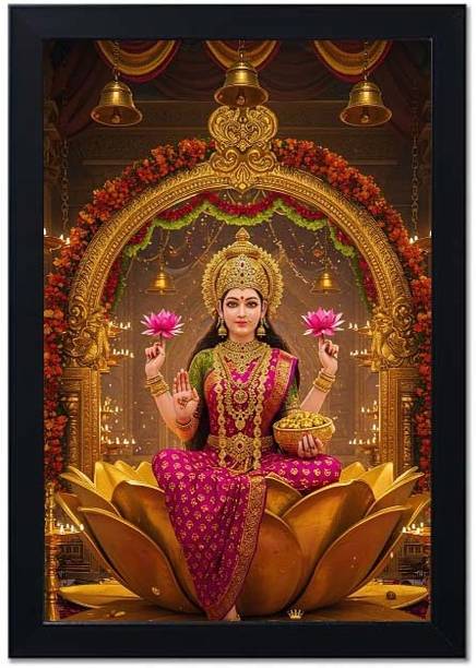 lookat Goddess Lakshmi Religious Frame