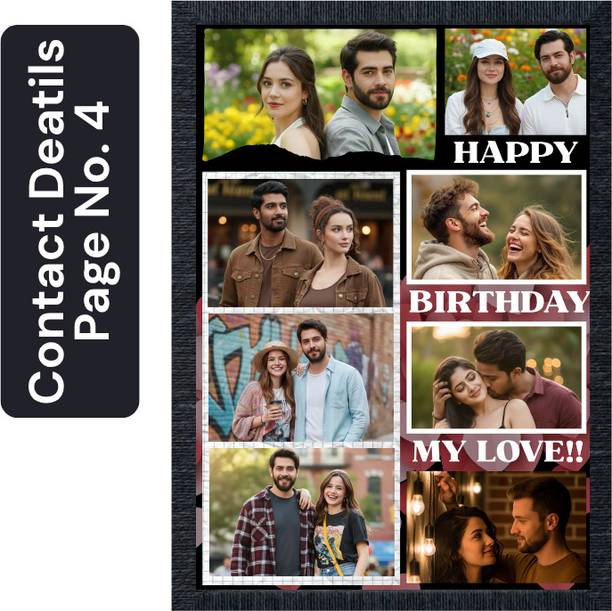 KIYANSH CRAFTS Wood Wall Photo Frame