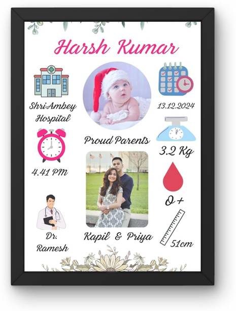 Yogesh Sharma Wood Wall Photo Frame