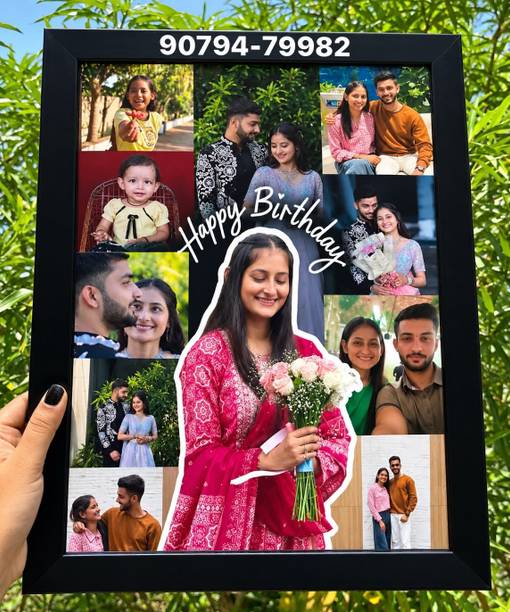 SHREE CRAFT Wood Wall Photo Frame