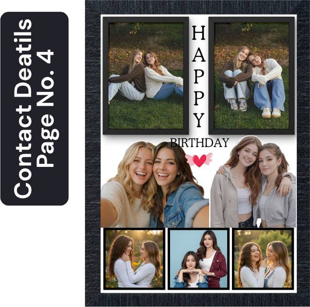 KIYANSH CRAFTS Wood Wall Photo Frame
