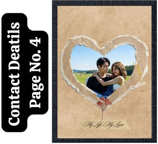 KIYANSH CRAFTS Wood Wall Photo Frame