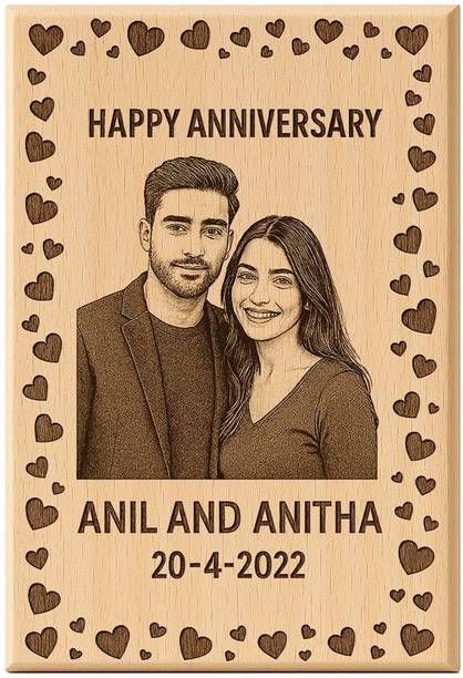 HRTGFT Wood Table Photo Frame