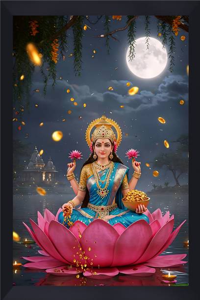 Gita Govinda Maa Laxmi V2 Glossy Religious Frame
