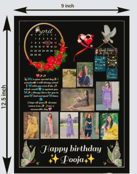 saanvi Wood Wall Photo Frame