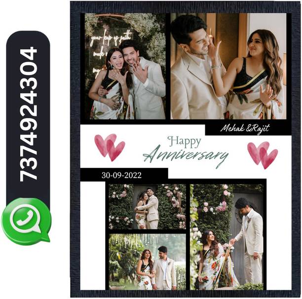 KIYANSH CRAFTS Wood Wall Photo Frame