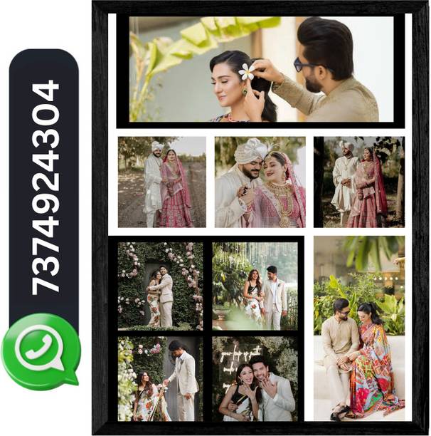 KIYANSH CRAFTS Wood Wall Photo Frame