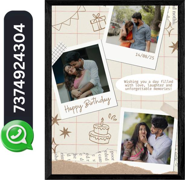 KIYANSH CRAFTS Wood Wall Photo Frame