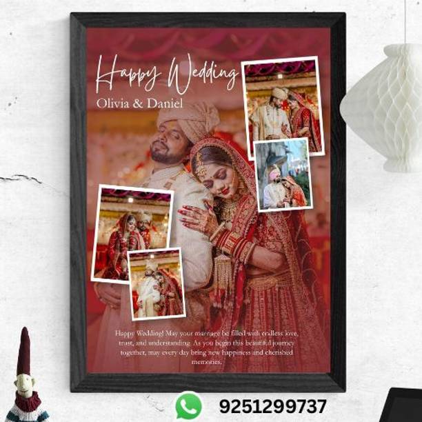 ELVORA Wood Wall Photo Frame