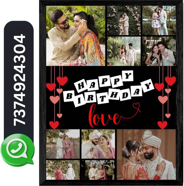 KIYANSH CRAFTS Wood Wall Photo Frame