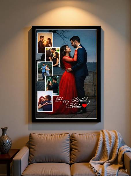 MAHISOM KART MDF Wall Photo Frame