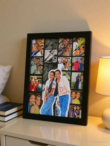 HUMTUMCREATION Wood Wall Photo Frame
