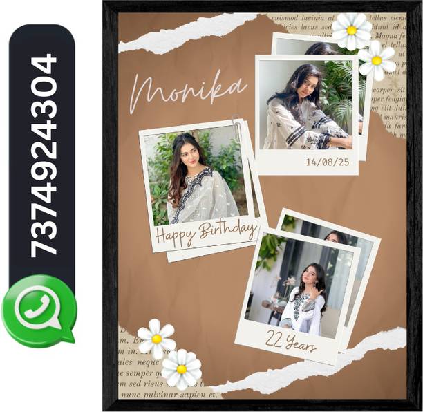 KIYANSH CRAFTS Wood Wall Photo Frame