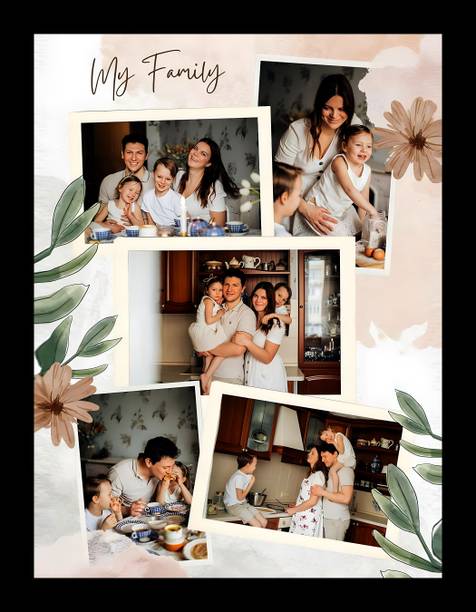 DECOROLOGYY Wood Wall Photo Frame