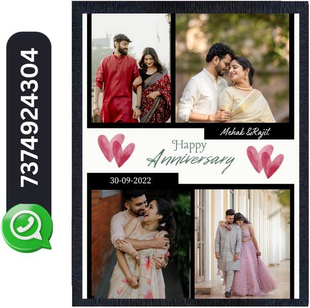 KIYANSH CRAFTS Wood Wall Photo Frame