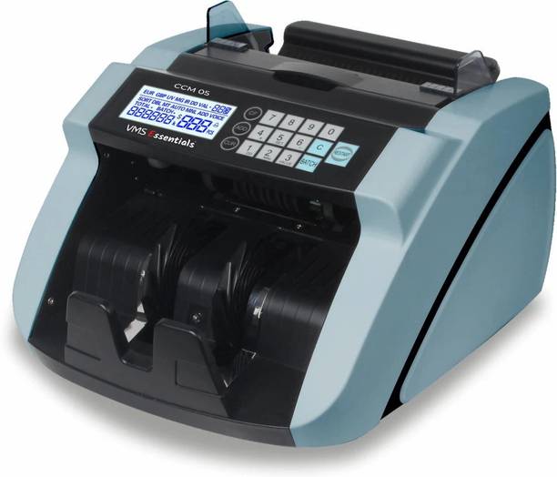 VMS Essentials CCM05 Money Counter with UV,MG,IR Sensors,6-Month Offsite Warranty Note Counting Machine
