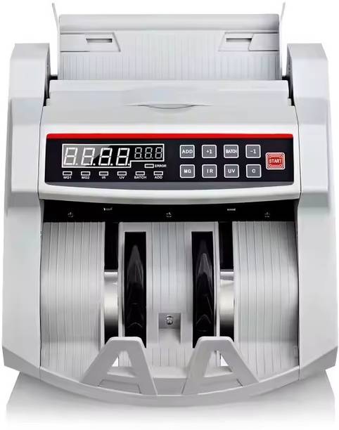 Drop2Kart LED Money Counter with UV/MG FakeNote Detection, Supports All INR Currency Notes with ADD+BATCH Mode Note Counting Machine
