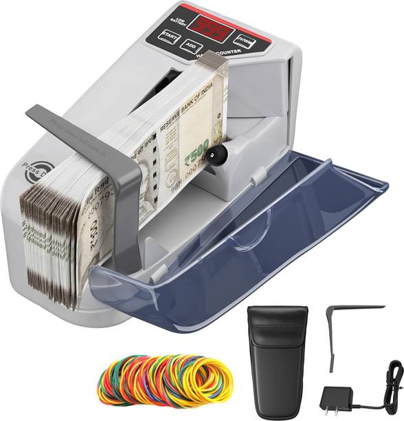 ABTRIX WITH AB Portable Money Counter Mini Bill Cash Counting Machine Handy with Accessories Note Counting Machine