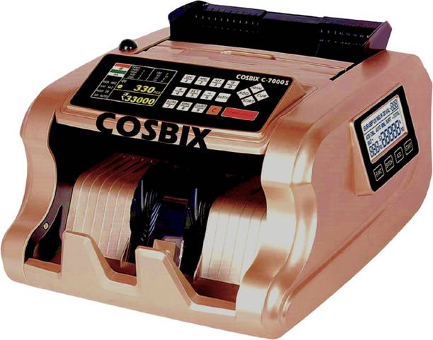 COSBIX Latest Mix Note Value Counting Machine With Fake Currency Detection For INR Note Counting Machine