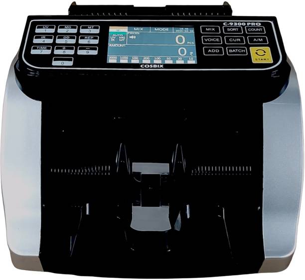 COSBIX NEW C-9300PRO Mixed Note Counting Machine and Fake Note Detection Cash Currency Note Counting Machine