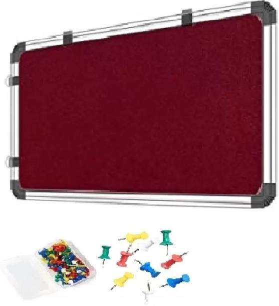 GPS 1x2 Ft Notice Board With 50 Pin for Office, School and Home Notice Board Notice Board