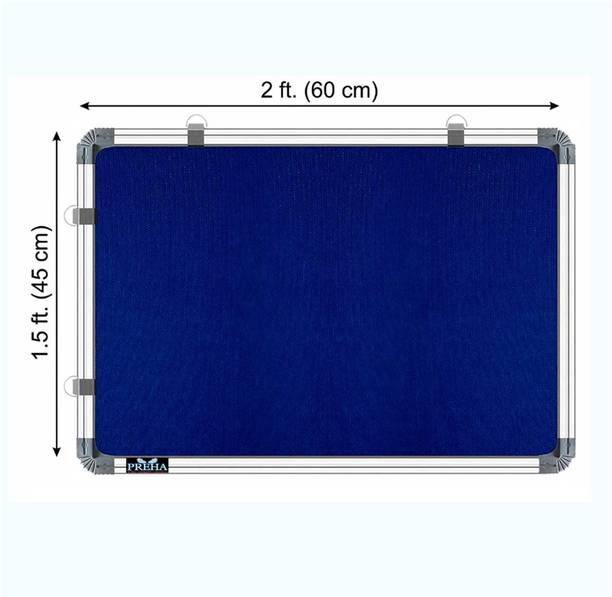 Preha The Smart Choice 1.5*2 feet Notice Board / Pin Up Display Board with 50 pins for Office and Home Notice Board