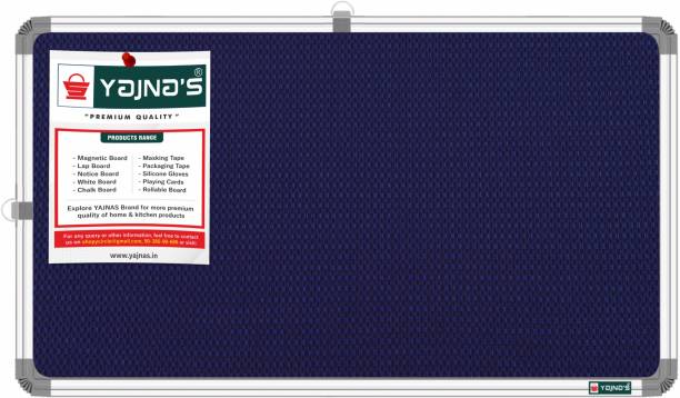 ShelfKing 28x41 CM Premium Material Blue Notice Board/ Pin-up Board/ Soft Board Notice Board