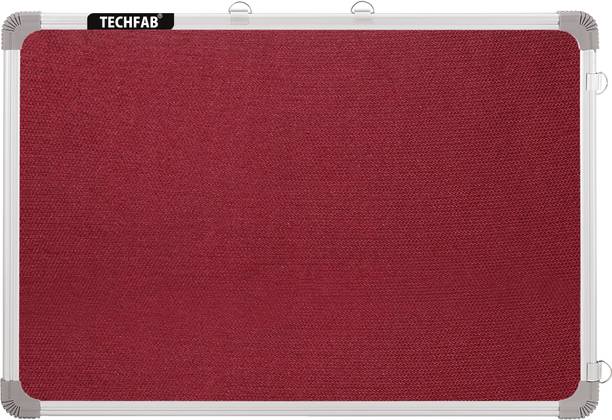 Techfab 1.5x2 Ft. Pin Up/Display High Resilience Foam Fabric with (20 Push Pins) Notice Board