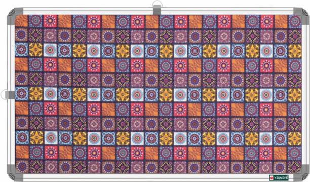 YAJNAS 28x41 CM Premium Material Rainbow Notice/ Pin-up/ Soft Board For Home Use Notice Board