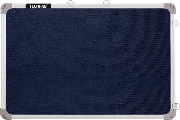 Techfab 1.5x2 Ft. Pin Up/Display High Resilience Foam Fabric with (20 Push Pins) Notice Board