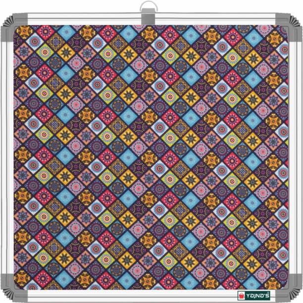 YAJNAS 28x28 CM Premium Material Golden Galaxy Notice/ Pin-up/ Soft Board For Home Use Notice Board